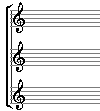 Blank music paper